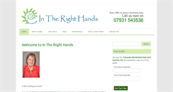 Desktop Screenshot of intherighthands.co.uk